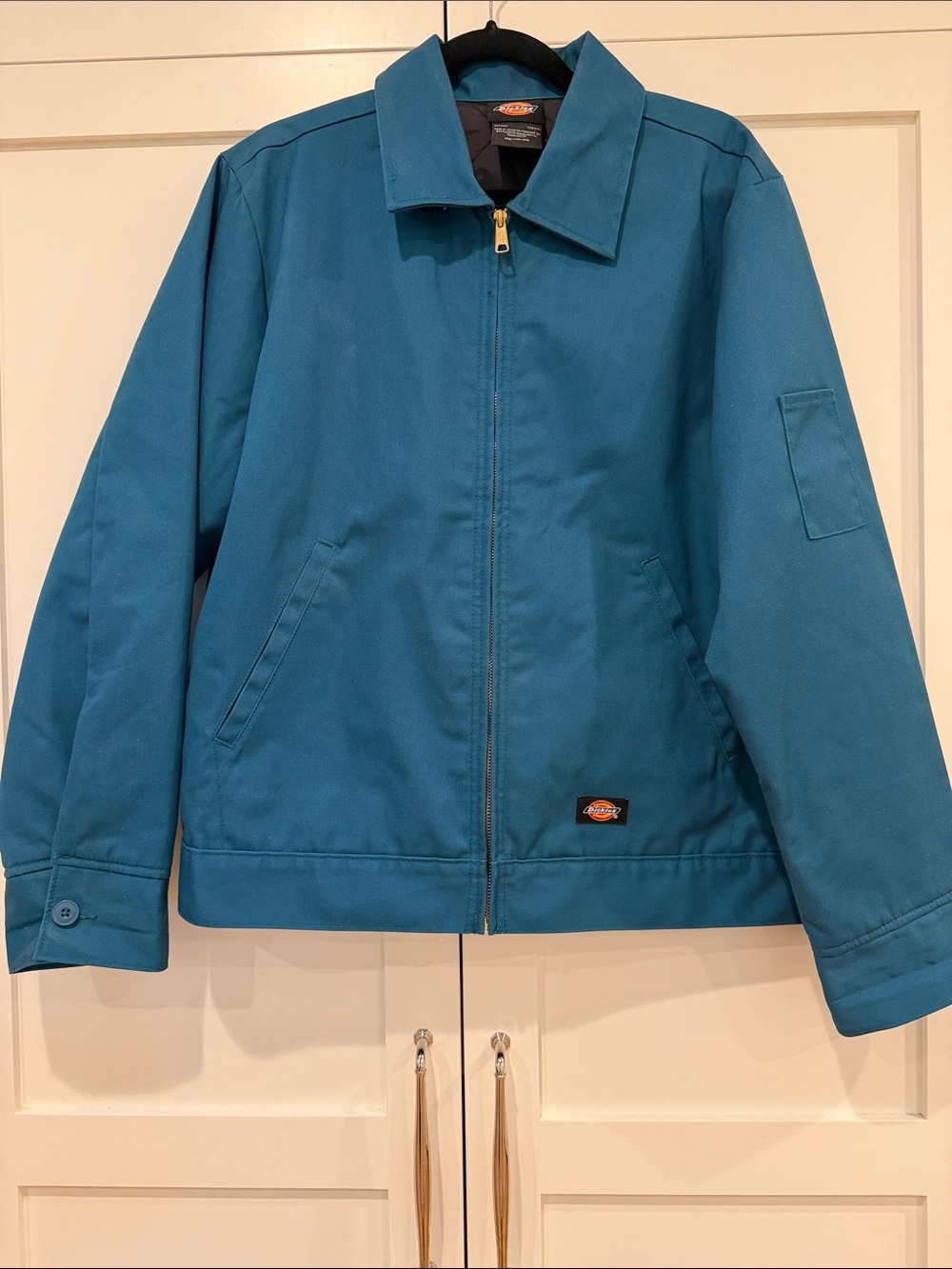 Dickies Teal Work Jacket with Zip Front